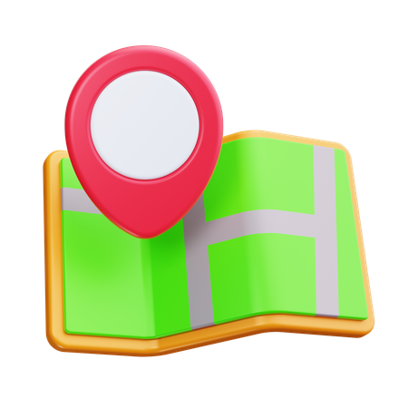 Route Map  3D Icon