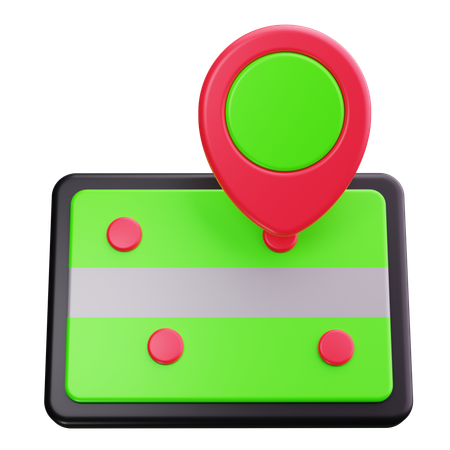 Route Map  3D Icon