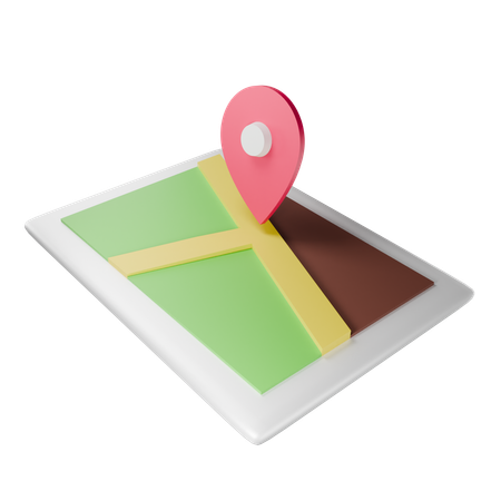 Route Map  3D Icon