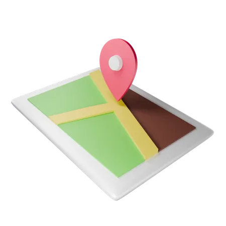 Route Map  3D Icon