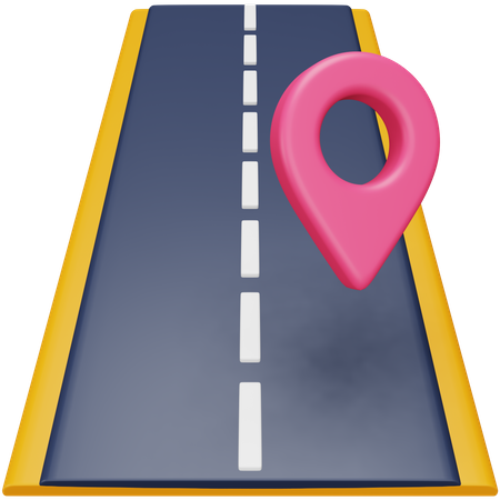 Route Navigation  3D Icon