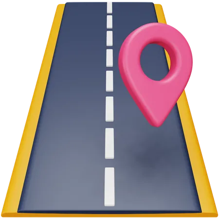 Route Navigation  3D Icon