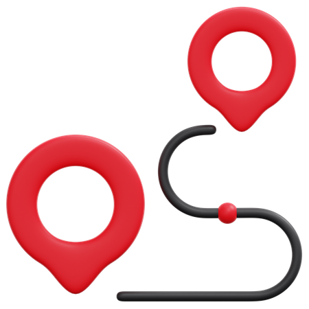 Route Pin  3D Icon