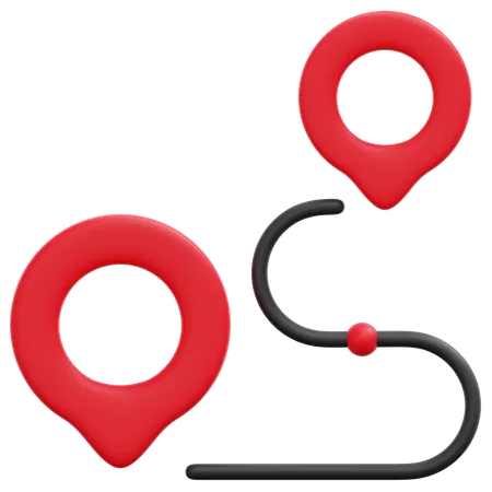 Route Pin  3D Icon