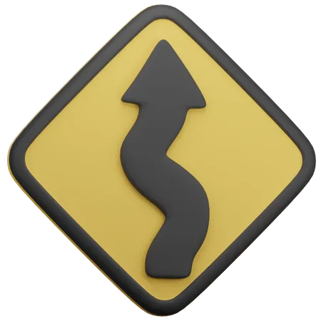 Route venteuse  3D Icon