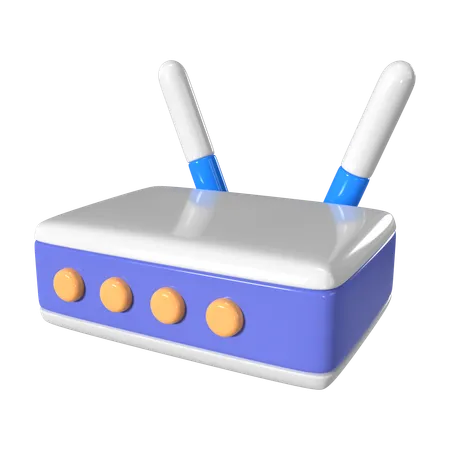 This Is Router 3 D Render Illustration Icon It Comes As A High Resolution PNG File Isolated On A Transparent Background The Available 3 D Model File Formats Include BLEND OBJ FBX And GLTF 3D Icon