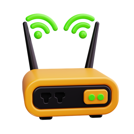 Router  3D Icon