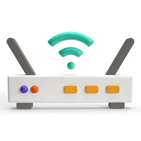 Router  3D Icon