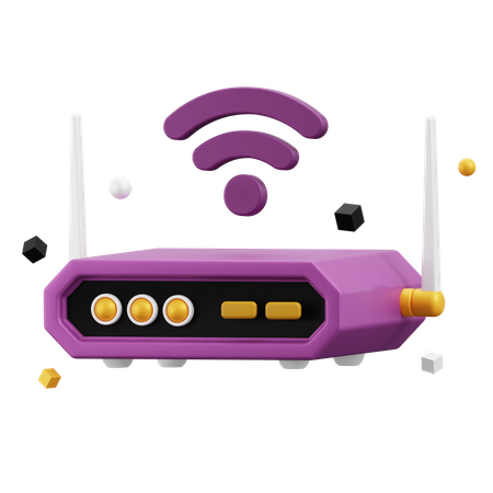 Router  3D Icon