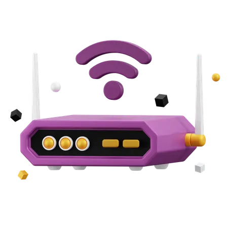 Router  3D Icon