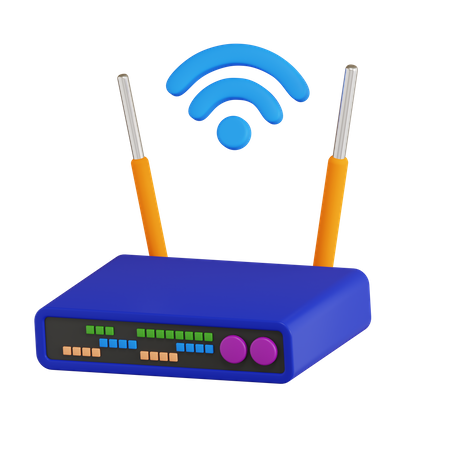 Router  3D Icon