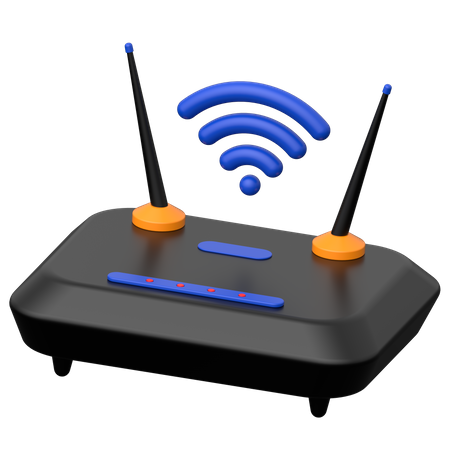 Router  3D Icon