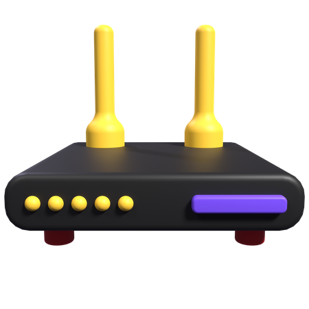 Router  3D Illustration