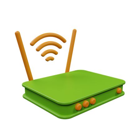 Router  3D Illustration