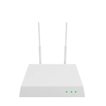 3 D Illustration Of Router Simple Icon 3D Illustration