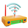 router 3d illustration