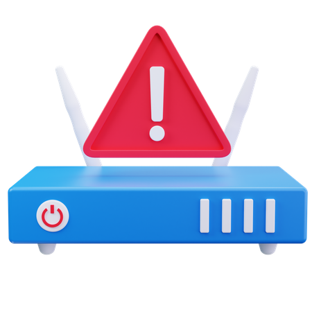 Router Alert  3D Icon