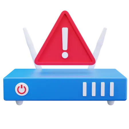 Router Alert  3D Icon