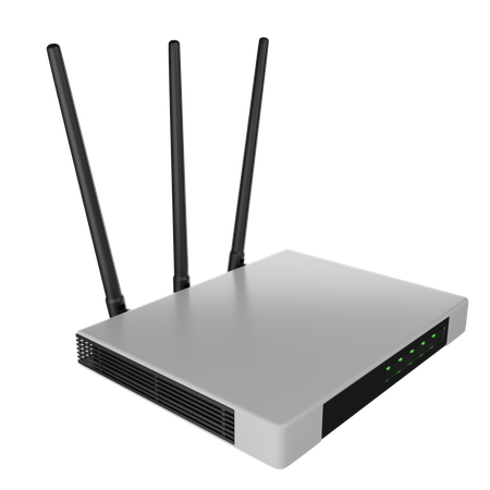 Router Wifi  3D Icon