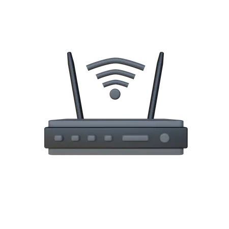 Router WiFi  3D Icon