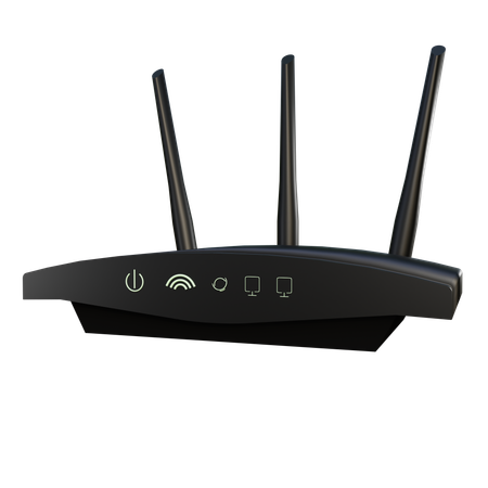 Router Wifi  3D Icon