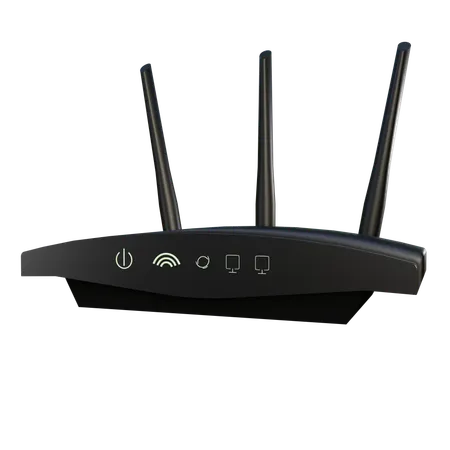 Router Wifi  3D Icon