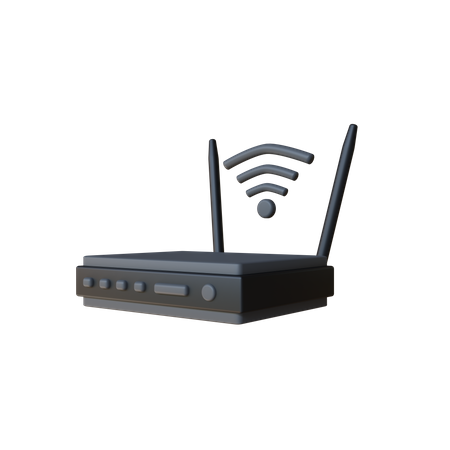 Router WiFi  3D Icon