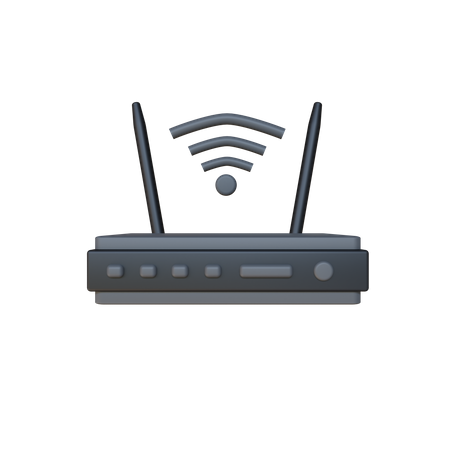 Router WLAN  3D Icon