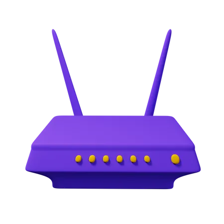 Routeur  3D Icon