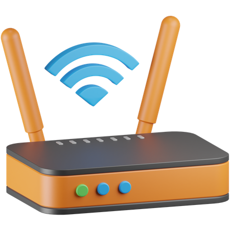 Routeur Wi-Fi  3D Icon