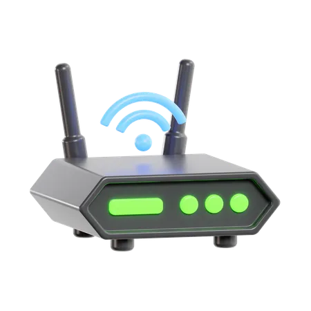 Routeur Wi-Fi  3D Icon