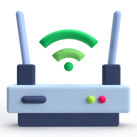 Routeur Wi-Fi  3D Icon