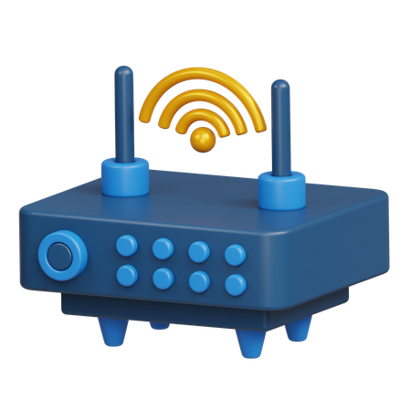 Routeur Wi-Fi  3D Icon