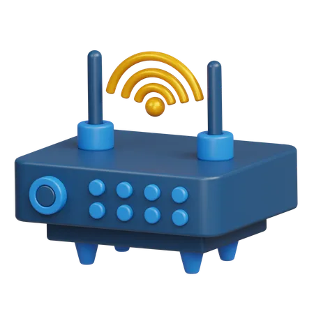 Routeur Wi-Fi  3D Icon