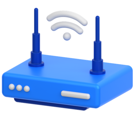 Routeur Wi-Fi  3D Icon