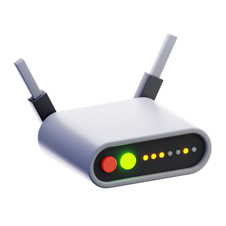 Routeur Wi-Fi  3D Icon