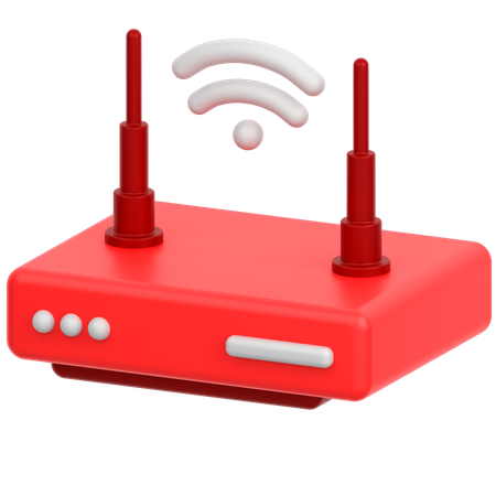 Routeur Wi-Fi  3D Icon