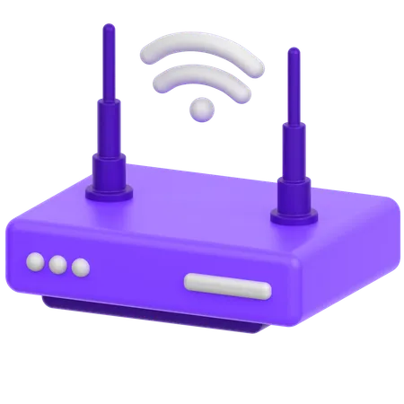 Routeur Wi-Fi  3D Icon