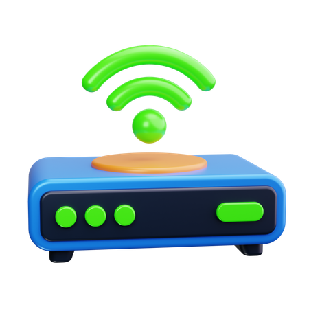 Routeur Wi-Fi  3D Icon