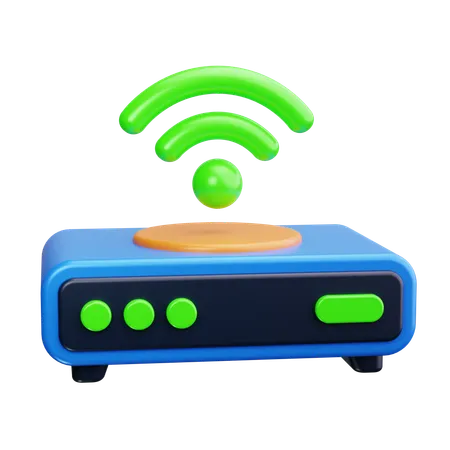 Routeur Wi-Fi  3D Icon