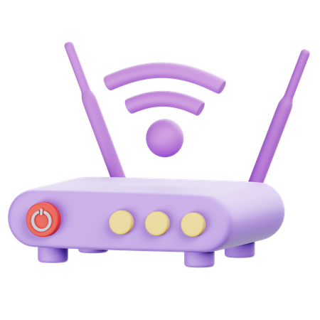 Routeur Wi-Fi  3D Icon