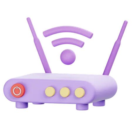 Routeur Wi-Fi  3D Icon