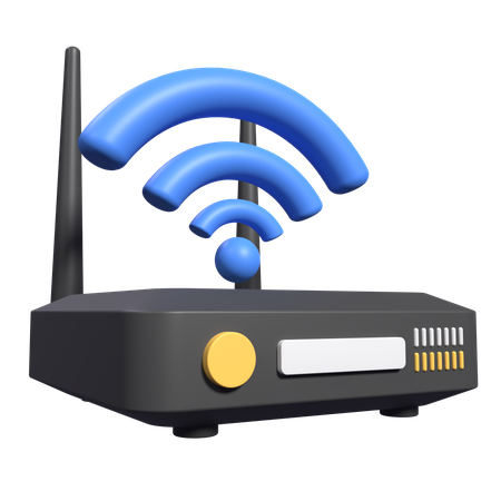 Routeur Wi-Fi  3D Icon