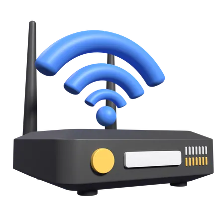 Routeur Wi-Fi  3D Icon