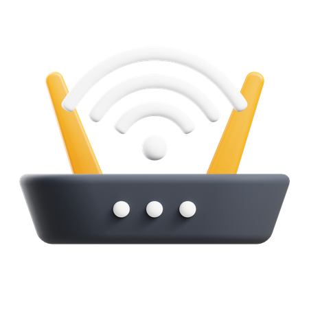 Routeur Wi-Fi  3D Icon