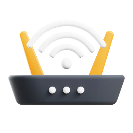 Routeur Wi-Fi  3D Icon