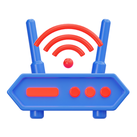 Routeur Wi-Fi  3D Icon