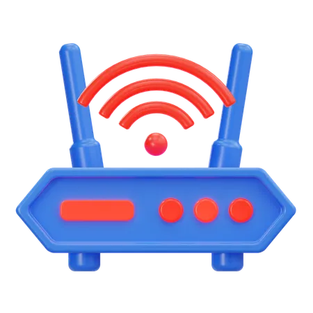 Routeur Wi-Fi  3D Icon