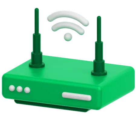 Routeur Wi-Fi  3D Icon