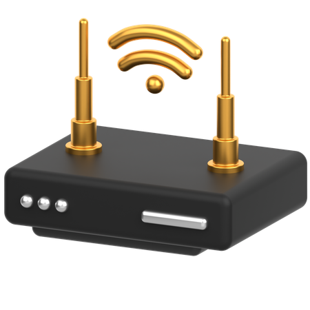 Routeur Wi-Fi  3D Icon